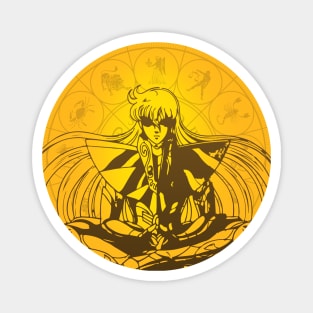 Virgo Shaka Saint Seiya Zodiac Knights in Orange Magnet